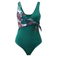 Luiyenes jedan kupaći kostimi za žene prednji križ pertle zamotati Push Up Jednodijelni kupaći kostim