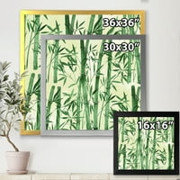 Designart 'šuma bambusovih grana I' tropski uokvireni umjetnički Print