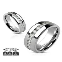 Okrugli rez CZ CZ večno vjenčani prsten širina veličine 11