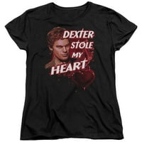Dexter-krvavo srce-ženska košulja kratkih rukava-XX-velika