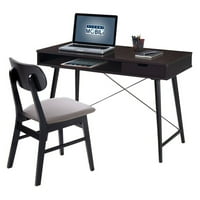 Techni mobili Wenge Desk sa setom za pohranu i stolicu