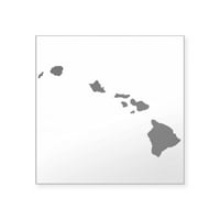 CafePress-Naljepnica Havajskih Ostrva-Kvadratna Naljepnica 3 3