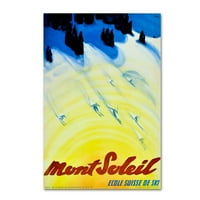 Zaštitni znak likovne umjetnosti' Sun Mountain ' Canvas Art by Vintage Apple Collection