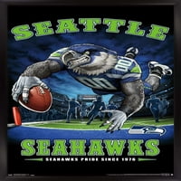 Seattle Seahawks - Zidni poster krajnje zone, 14.725 22.375