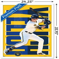 Milwaukee Brewers - Christian Yelich zidni poster, 22.375 34