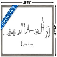 Linijski linijski liniji Skyline - London zidni poster, 22.375 34