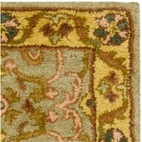 Baština Carrick Tradicionalna prostirka vune, zeleno zlato, 5 '8'