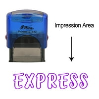Eloria Express samo-Tinta gumena Marka poslovna Prilagođena Marka ured stacionarna, Boja: Plava Tinta