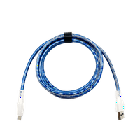 onn. USB na USB-C modni kabl, plavi, 6'