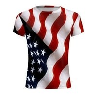 Tshirt Muška Muška ljetni dan nezavisnosti Moda 3d Digitalna štampa majica kratki rukav