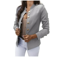 Dadaria jakne za žene modni Casual Fluffy džemper topla Outwear Dugi rukav duks sa kapuljačom Oversize Coat Purple XS, ženski