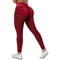 Trening helanke za žene mrežaste Patchwork Bubble ženske Casual pantalone za jogu visokog struka Jeggings