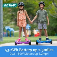 Gotra Lil Cub Hoverboard 6.5 Točkovi, Masačusets 2. Milja, 6.2 mph Self Balance za 44-88LBS djecu, plava