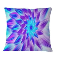 Designart egzotične plave latice cvijeća - jastuk za bacanje cvijeća-12x20