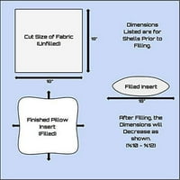 Jastuk Umetak 20 26 Poliester Ispunjen Standardni Poklopac