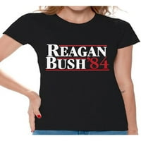 Awkward Styles Reagan Bush Tshirt Retro predsjednička kampanja Shirt Reagan Bush ženska košulja Reagan