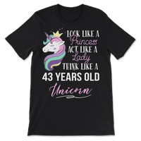 43. jednorog Rođendanska košulja za godine stare žene