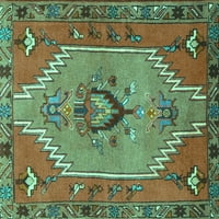 Ahgly Company Zatvoreni Pravougaonik Perzijski Tirkizno Plavi Tradicionalni Tepisi, 3'5'