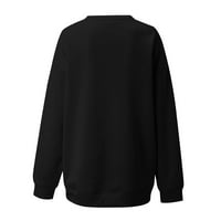 Žene Valentines pulover žene Casual puni rukav okrugli vrat Tops labave majice bluza Valentinovo Print
