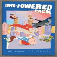 Komični film DC League of Super-PETS - Nadzorni zidni poster, 14.725 22.375 Uramljeno