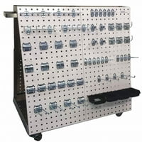 Triton Products® Locboard 36-3 4 L 39-1 4 H 21-1 4 W anodizirani aluminijski okvir alata sa ladicom, 56-komadni