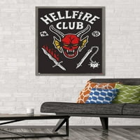 Netfli Strancerice stvari: Sezona - Hellfire Club Wall Poster, 22.375 34 Uramljeno