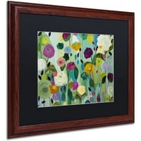 Zaštitni znak Likovna umjetnost Soul Blossoms Umjetnost platna Carrie Schmitt, crni mat, drveni okvir