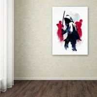 Zaštitni znak likovne umjetnosti' Michonne ' platnena Umjetnost Roberta Farkasa