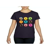 Ženska majica kratki rukav-Love Food Donuts krofne