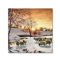 Zaštitni znak likovne umjetnosti' zimska ovca II ' platnena Umjetnost studija Macneil
