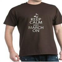 CafePress-Budite Mirni I Marširajte Na Tamnoj Majici- Pamučna Majica