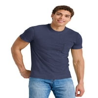 Hanes muške originale Crewneck majica sa džepom, veličine S-3XL
