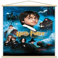 Harry Potter i kamen čarobnjaka - svijeće Jedan zidni poster sa drvenim magnetskim okvirom, 22.375 34