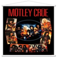 Motley Crue - vičite na plakatu đavola sa drvenim magnetskim okvirom, 22.375 34