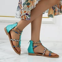Youmylove ženske ravne cipele Ležerne boemske sandale Boho sandale Flip flip flops ljetne udobne svakodnevne jednostavne pješačke obuće