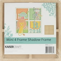 Iza stranice MDF mini okvir sjene - 6,5 X6.5 X.5 w Otvaranje