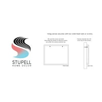 Stupell Industries Nautički Kit Pink apstraktni oblici uzorak grafička Umjetnička galerija umotano platno Print zid Art, dizajn Aralma