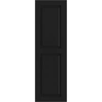 Ekena Millwork 12 W 79 H True Fit PVC dva jednaka panela, crna