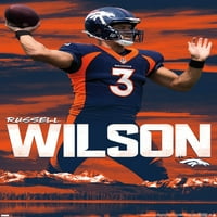 Denver Broncos-Russell Wilson Zidni Poster, 22.375 34
