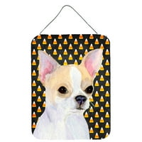 Caroline's blaga SS4267DS Chihuahua Candy kukuruz Halloween Portretni zid ili viseći otisci, 12Wx16h