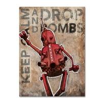 Zaštitni znak likovne umjetnosti' ostanite mirni i bacajte bombe ' platnena Umjetnost Craiga Snodgrassa