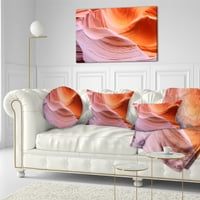 Dizajnerski slojevi u boji u kanjonu antilope - pejzažno jastuk za fotografiranje - 12x20