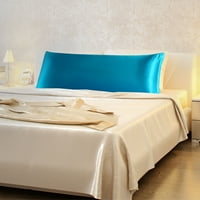 Jedinstvene povoljnije zatvarač zatvarač satenski jastučnici za tijelo pauno plava 20 x60