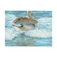 Zaštitni znak likovne umjetnosti Pelican surf umjetnost Carla Kurt
