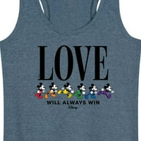 Disney ponos-Ljubav će uvek pobediti-Mickey Rainbow Outfit - ženski trkački tenk Top