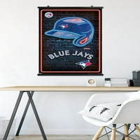 Toronto Blue Jays-Neonski Zidni Poster Za Kacigu, 22.375 34