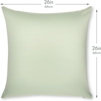 Jastuk od 26 26 - kadet siva: luksuzni premium jastuk od mikrobeleda sa najlonskim tkaninom za spande.