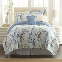 Moderni navoji Reverzibilni krevet u torbi, plavi cvjetni, lucia, kralj