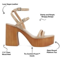 Kolekcija Journee Womens Emerynn Tru Comfort Fun Platform Clogo Multi Strap sandale
