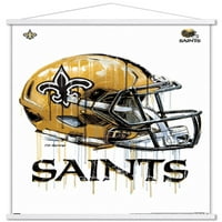 New Orleans Saints - Zidni poster kacige za kacigu, 22.375 34